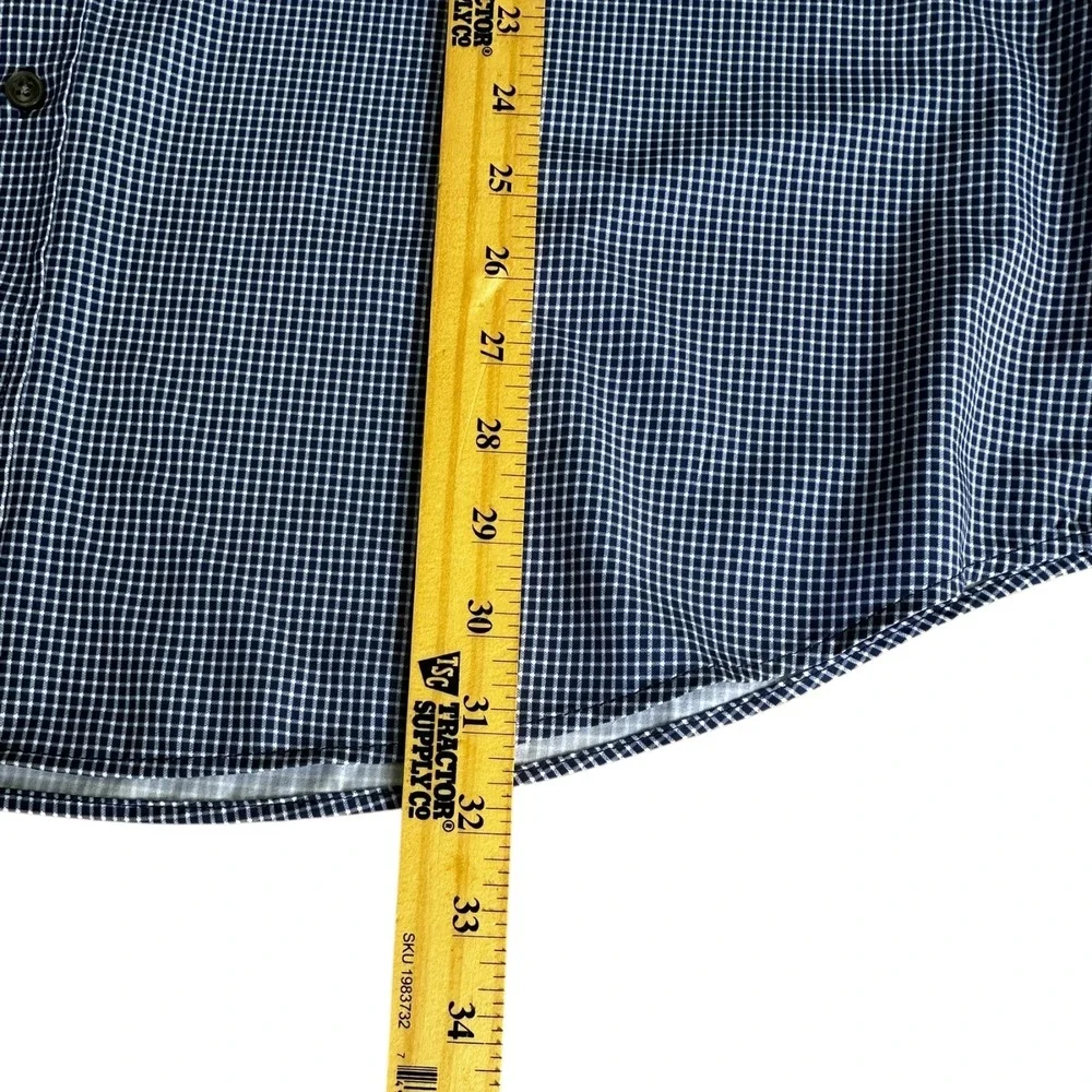 Christian Aujard Fitted Shirt 4-Way Stretch Wrinkle‎ Resistant Blue Size XL - Picture 10 of 15